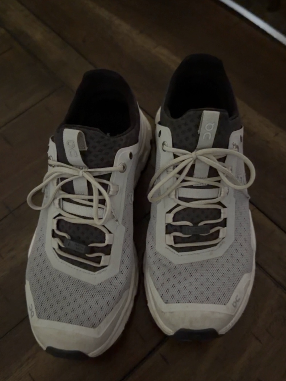On Running Men's Athletic Sneakers in Light Gray and Dark Gray